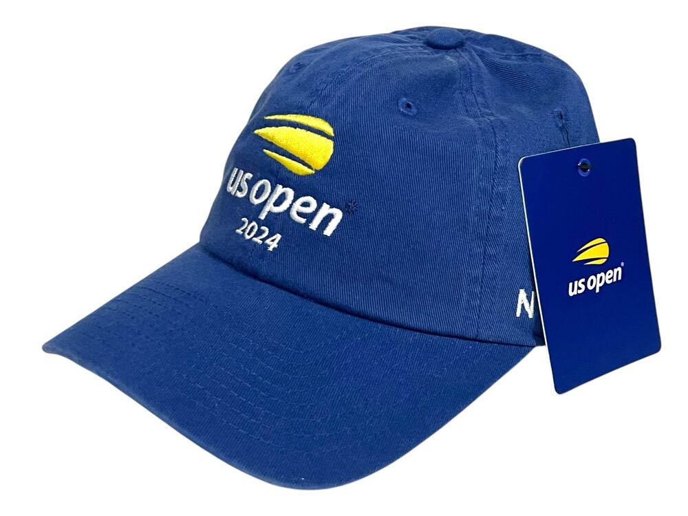 NEW 2024 US Open NYC Tennis Blue Hat Cap Strapback Logo Court Champ OSFA